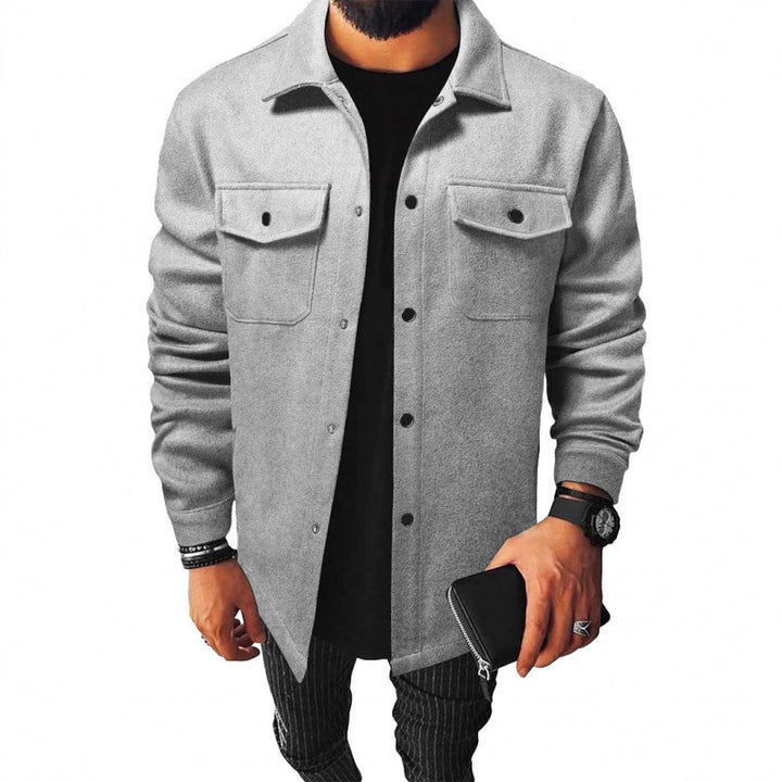 Herren Jackenhemd aus robustem Material mit praktischen Taschen Aliams