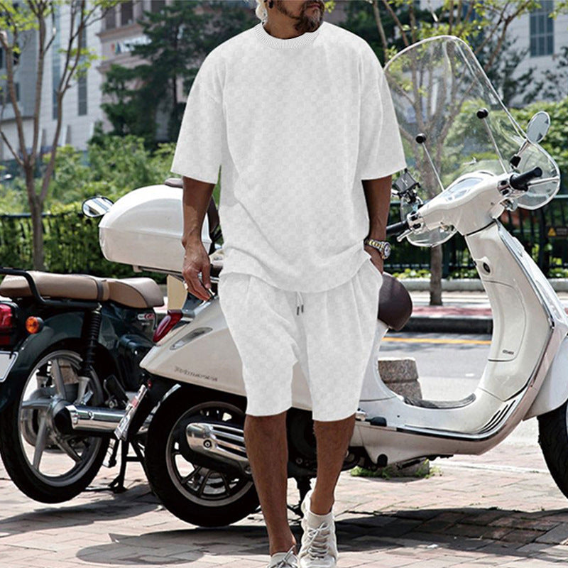 Herren sportliches Kurzarmset aus atmungsaktivem Material Aliams