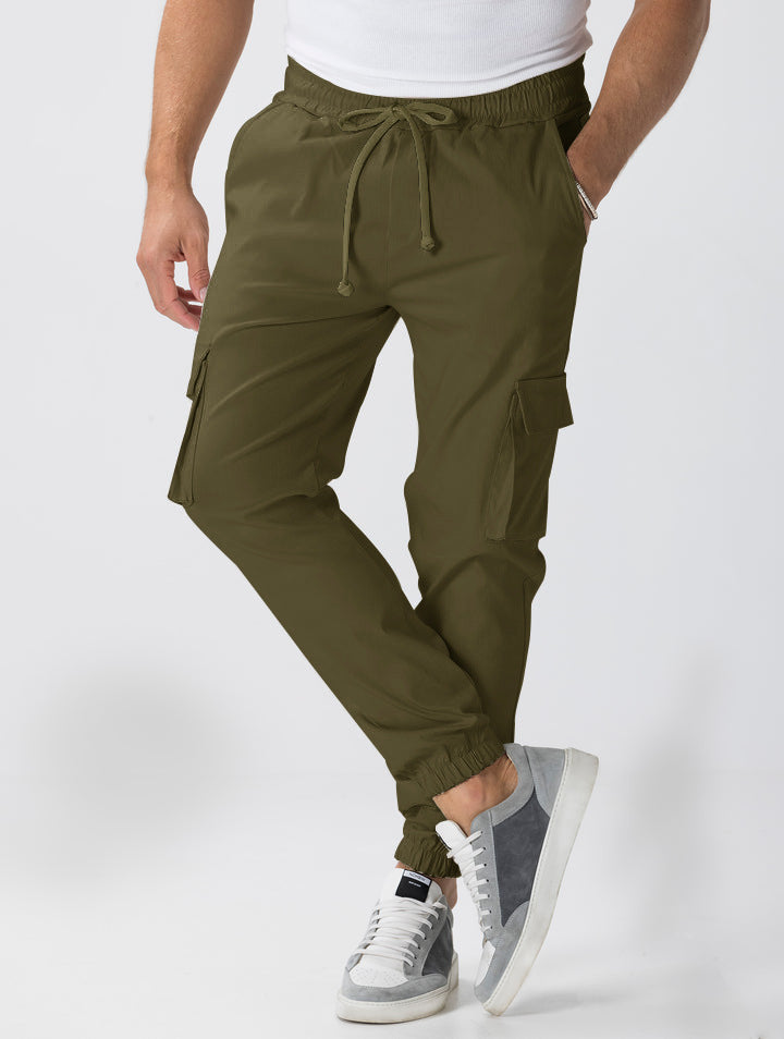 Herren Cargo-Hose mit elastischem Bund und praktischen Seitentaschen Aliams