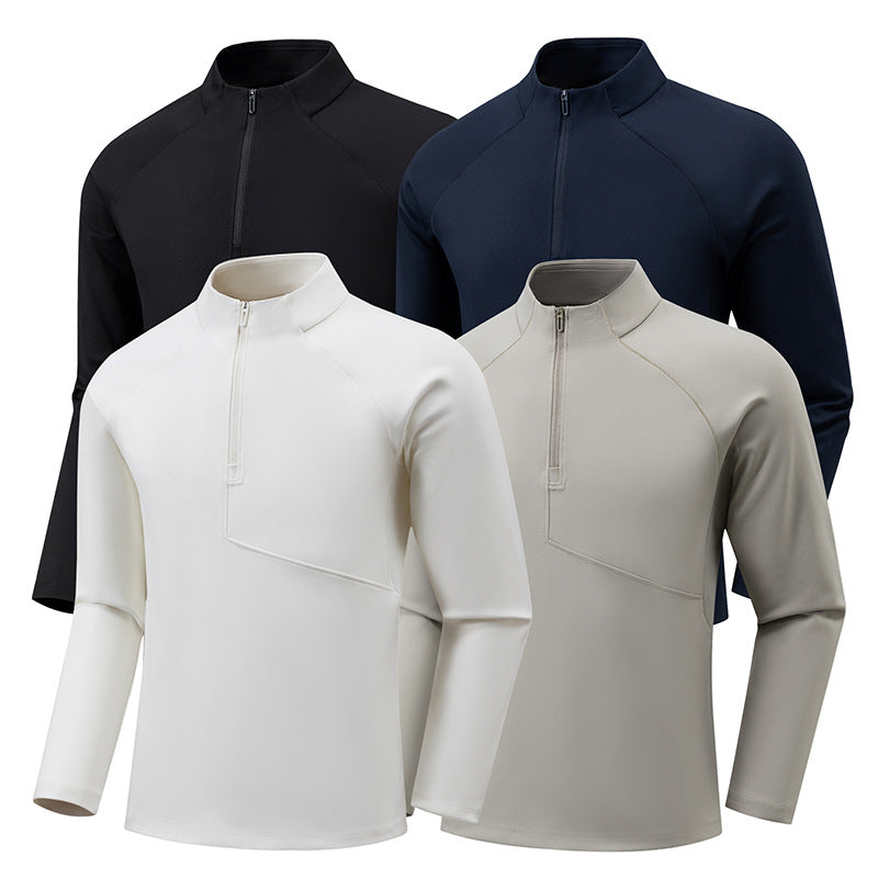 Herren Funktionspullover mit Stehkragen Aliams