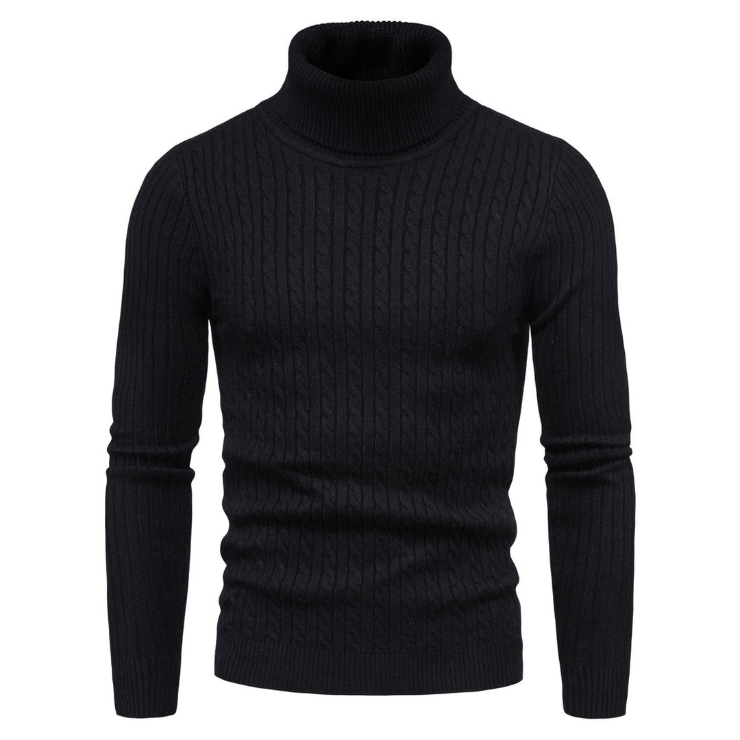 Herren komfortabler Rollkragenpullover Aliams