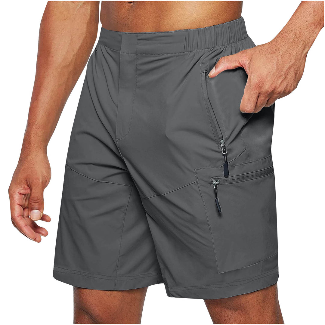Herren wasserdichte Cargo-Shorts mit elastischem Bund und multifunktionalen Taschen Aliams