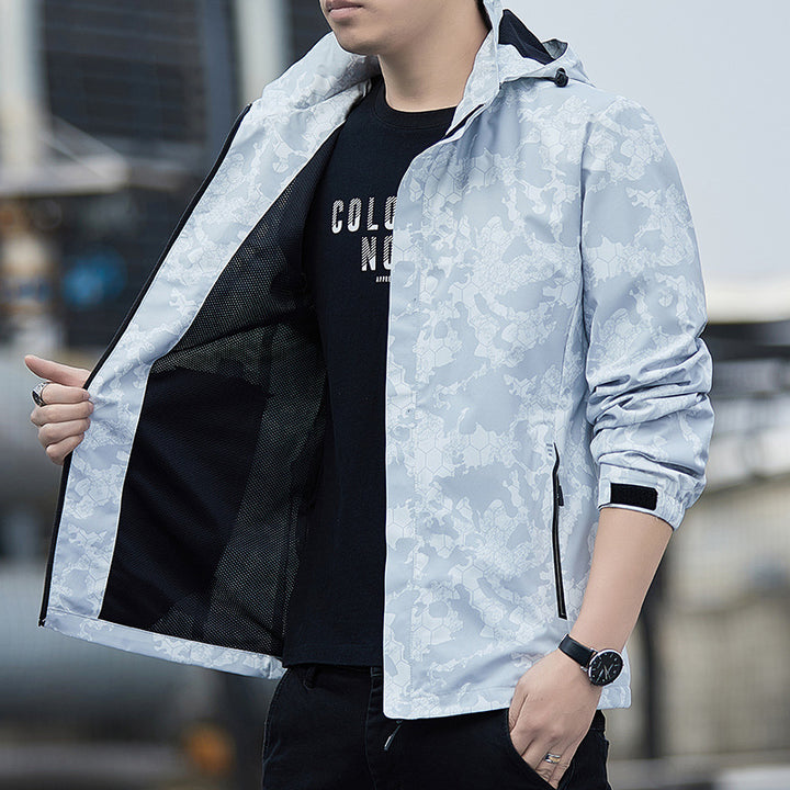 Herren stilvolle Funktionsjacke mit atmungsaktivem Futter Aliams