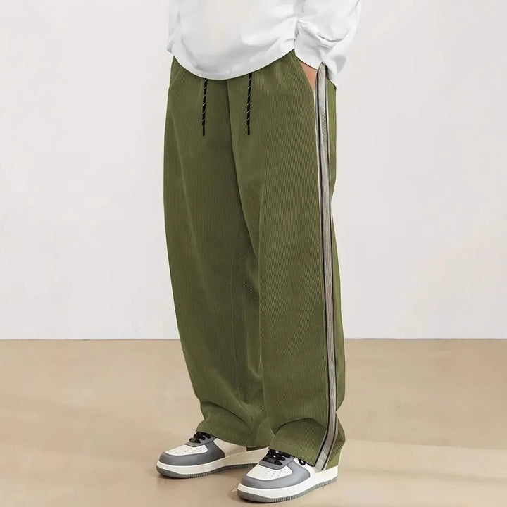 Herren komfortable Freizeithose mit seitlichem Streifen Aliams