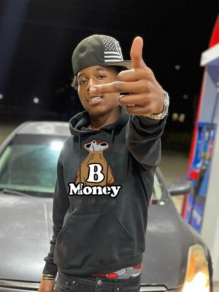 Herren Kapuzenpullover mit auffälligem Grafikdruck Aliams