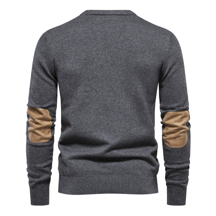 Herren Rundhals Pullover aus weichem Strickstoff Aliams