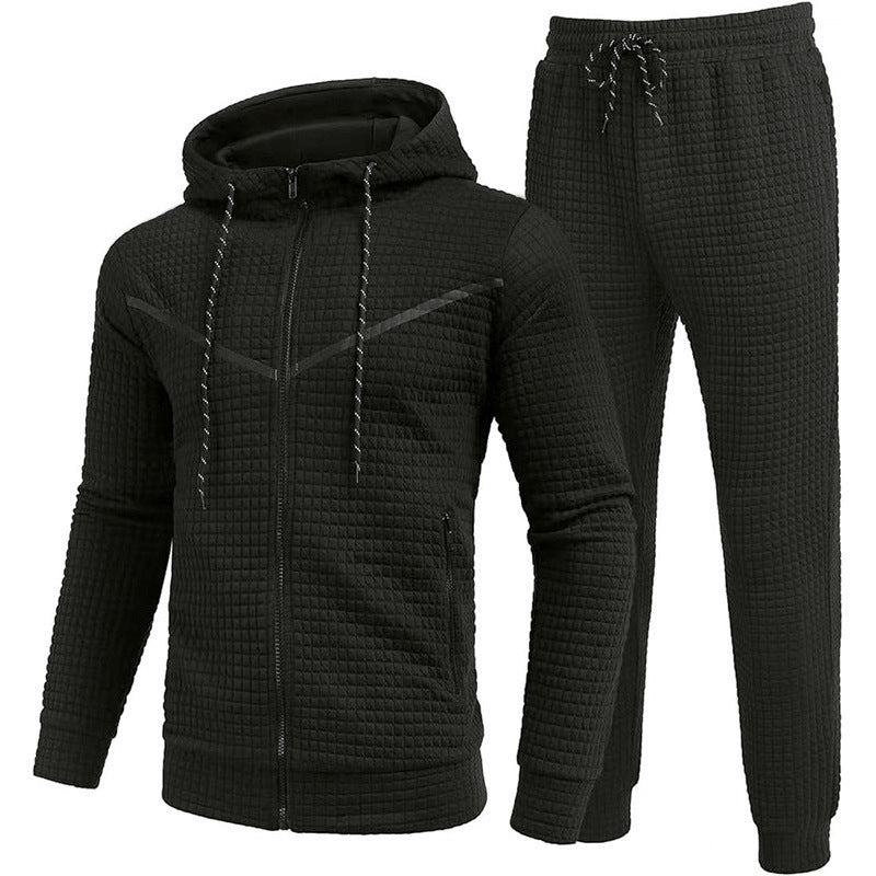 Herren Fleece-Jogginganzug mit strukturiertem Design Aliams