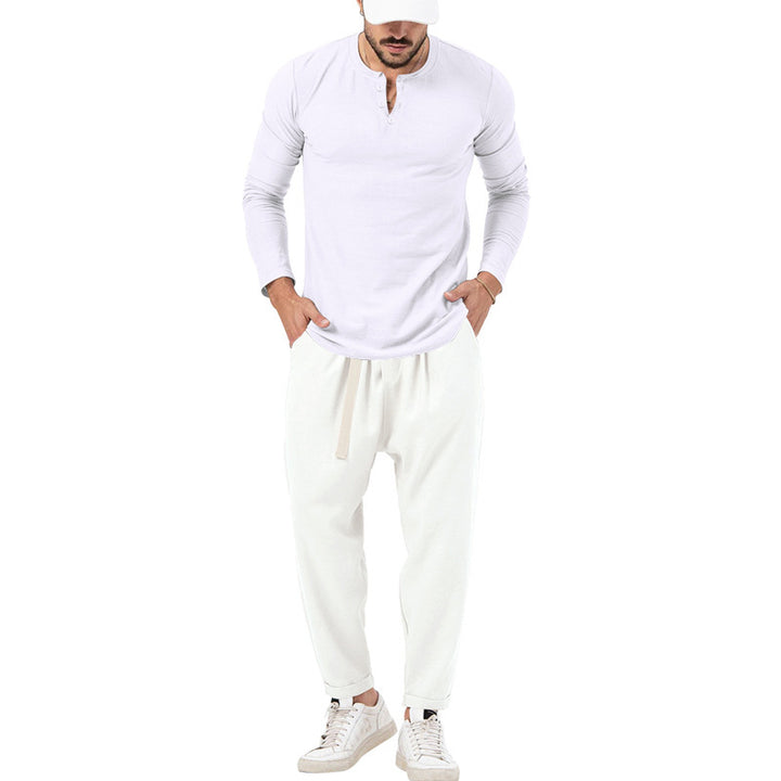 Herren Freizeit-Loungewear-Set mit bequemem Schnitt und praktischen Taschen Aliams