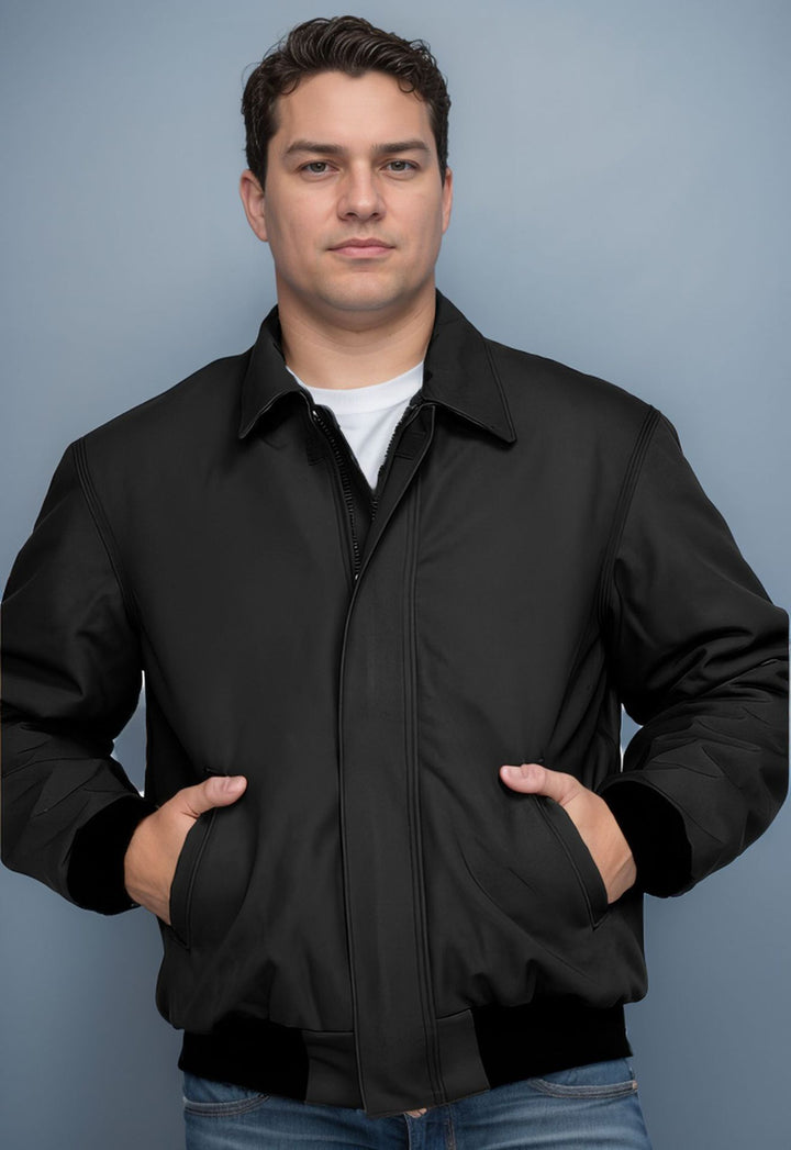 Herren stilvolle Bomberjacke mit praktischen Taschen und elastischem Bund Aliams