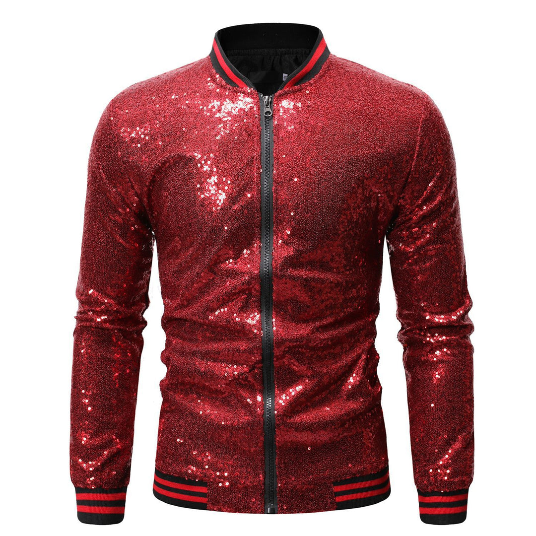 Herren Sportlicher Funktionsblazer mit Pailletten Aliams