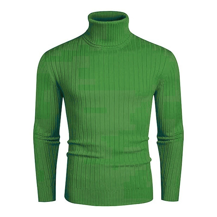 Herren eleganter Rollkragenpullover aus feinem Rippenstrick Aliams