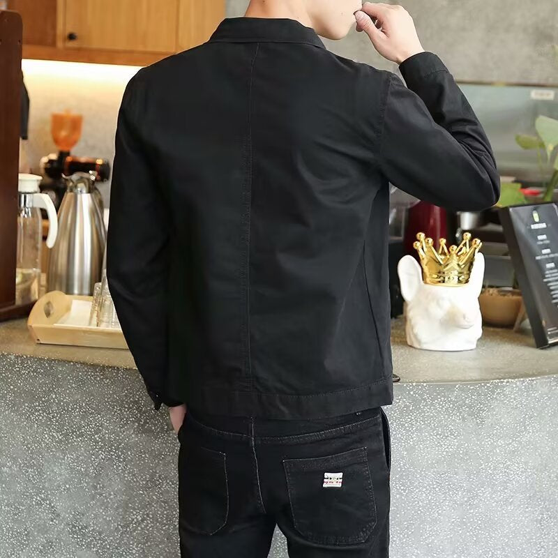 Herren Denim-Jacke mit praktischem Reißverschluss und modischen Details Aliams