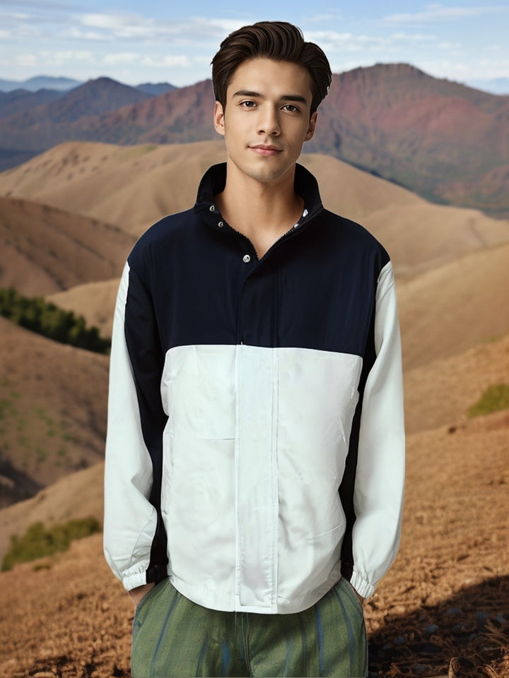 Herren funktionale Übergangsjacke mit hohem Kragen Aliams