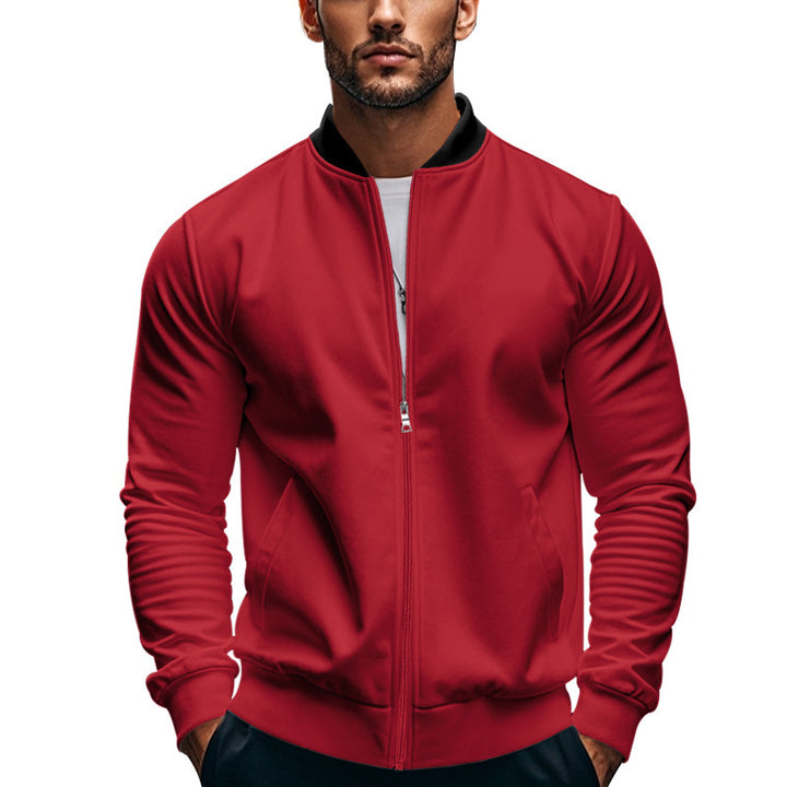 Herren sportliche Bomberjacke mit praktischen Taschen Aliams