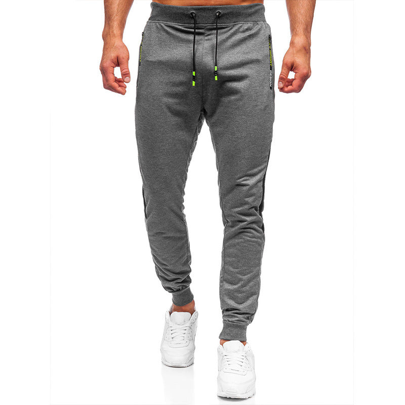 Herren Sportliche Freizeithose mit seitlichen Reißverschlusstaschen Aliams