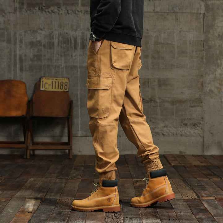 Herren Cargo-Pants mit funktionalen Taschen und elastischem Bund Aliams