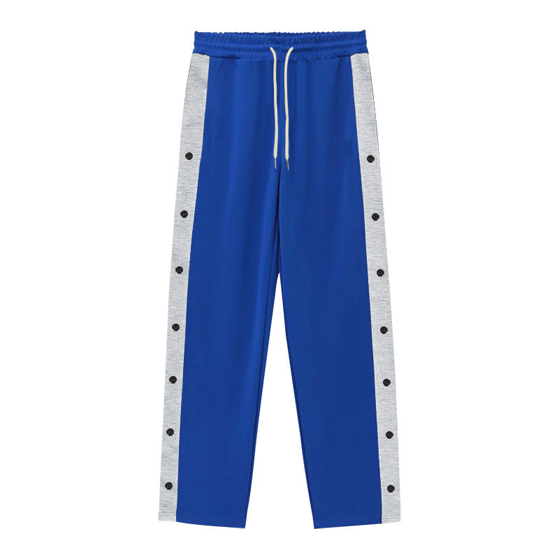 Herren Sportliche Relaxed-Fit Jogginghose mit Druckknopf-Details Aliams