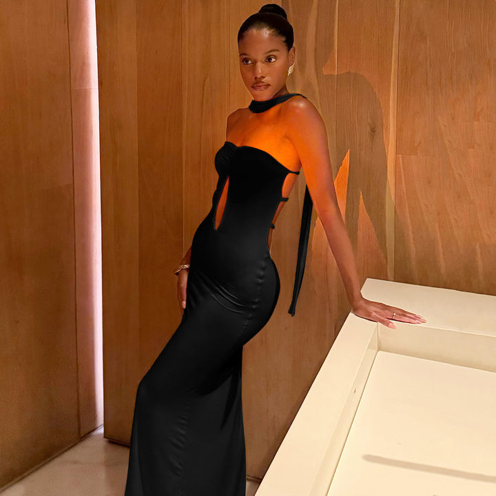 Damen Eleganter Bodycon Jumpsuit mit Cut-Out-Details Aliams