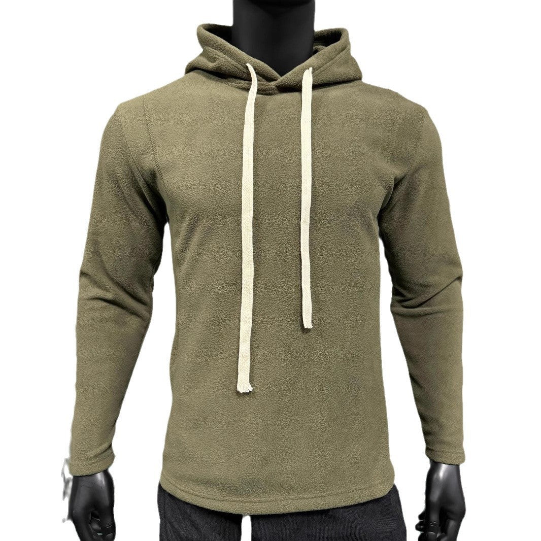 Herren Fleece Kapuzenpullover mit modischem Schnitt und seitlichen Reißverschlüssen Aliams