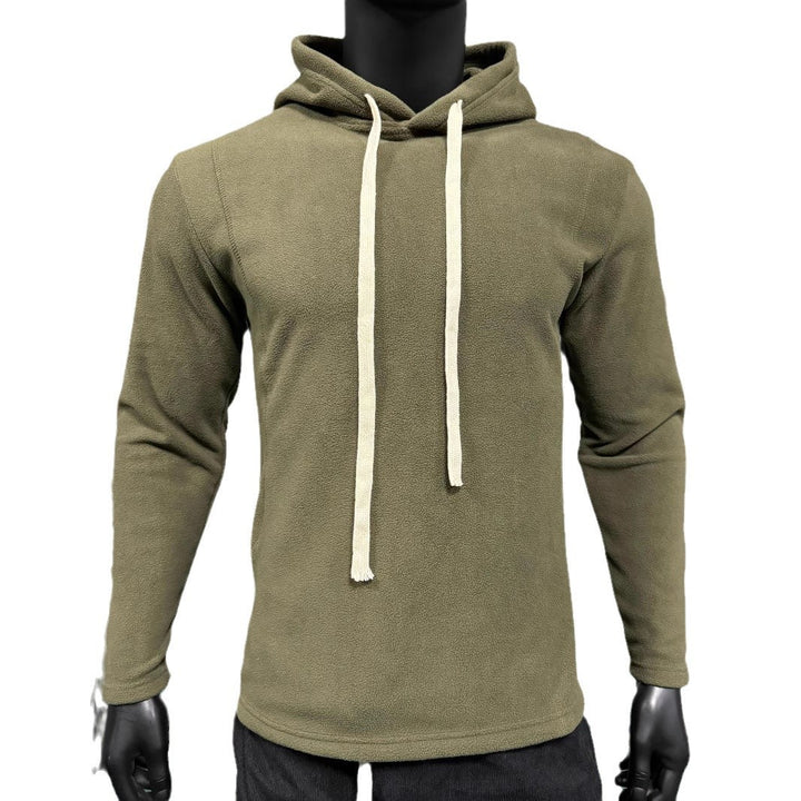 Herren Fleece Kapuzenpullover mit modischem Schnitt und seitlichen Reißverschlüssen Aliams