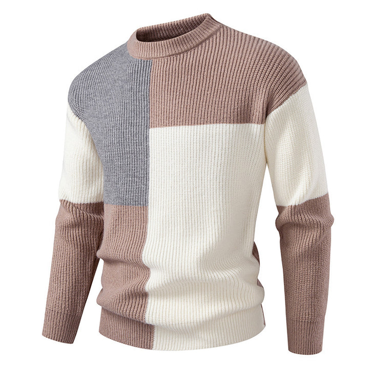 Herren stilvoller und komfortabler gestrickter Pullover Aliams