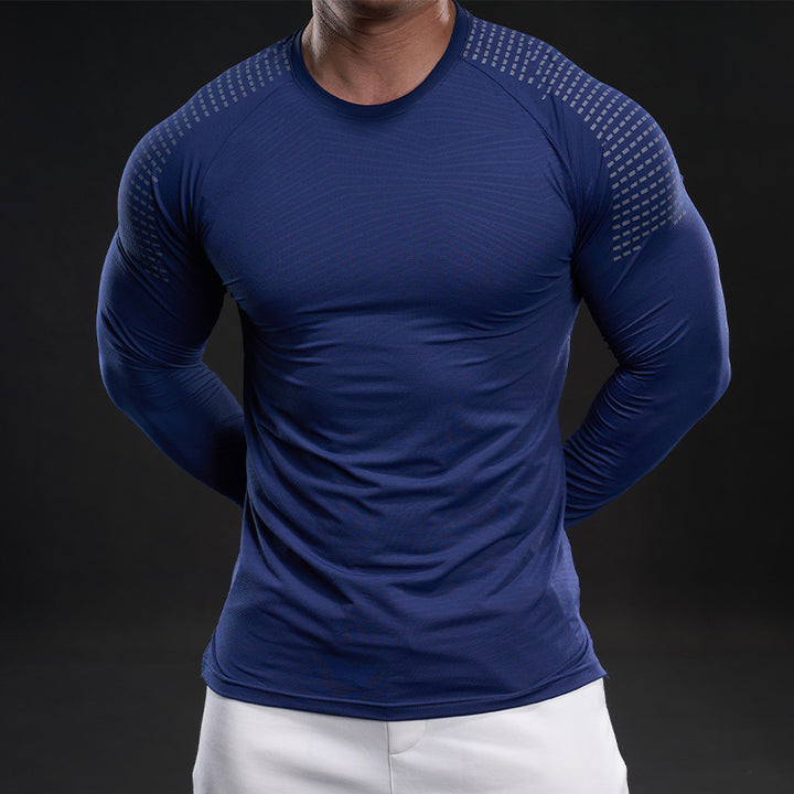 Herren funktionales Langarmshirt mit innovativer Mesh-Struktur Aliams
