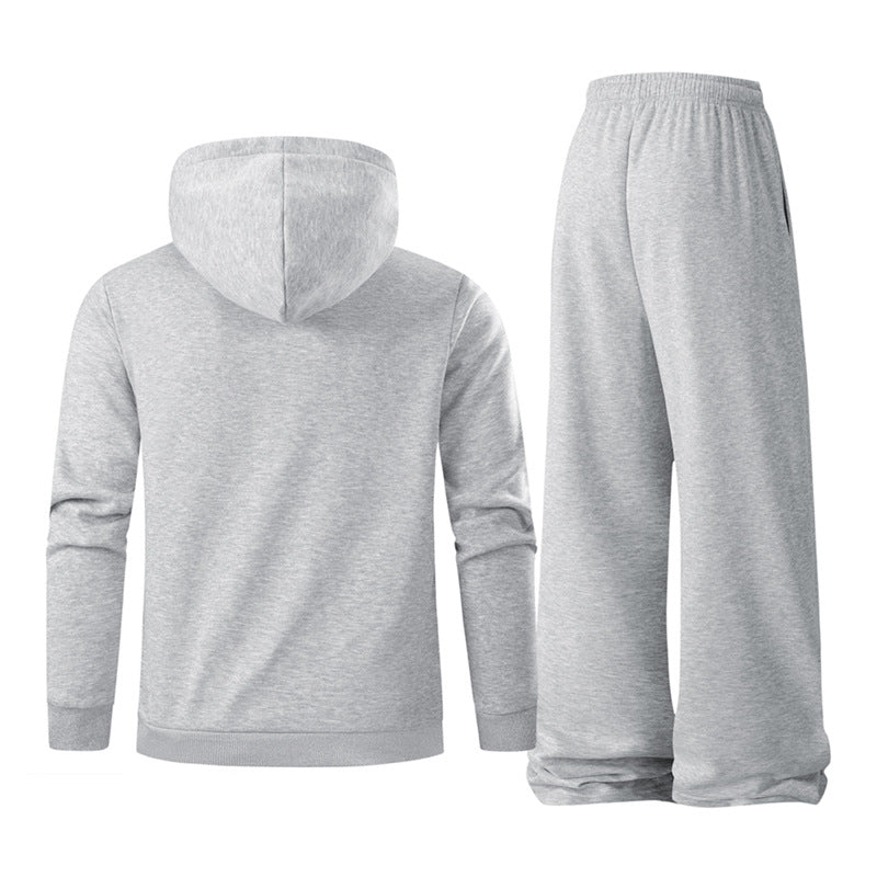 Herren Sportliches Hoodie-Set mit elastischen Jogginghosen Aliams