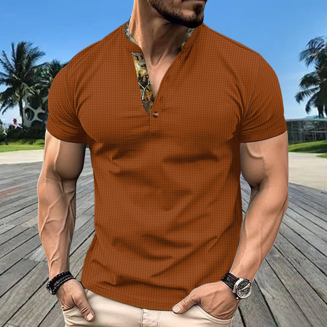 Herren Kurzarm Poloshirt mit hochwertigem Kragen Aliams