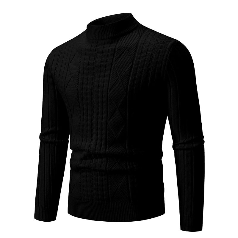 Herren eleganter Strickpullover mit modernem Zopfdesign Aliams