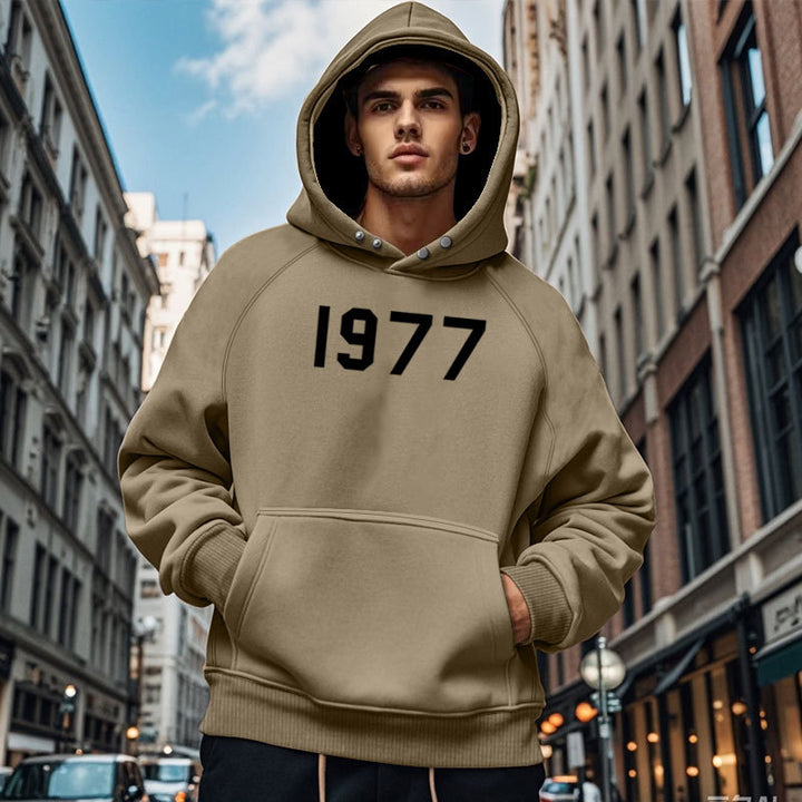 Herren Gemütlicher Kapuzenpullover mit ausgefallenem Design und praktischen Taschen Aliams