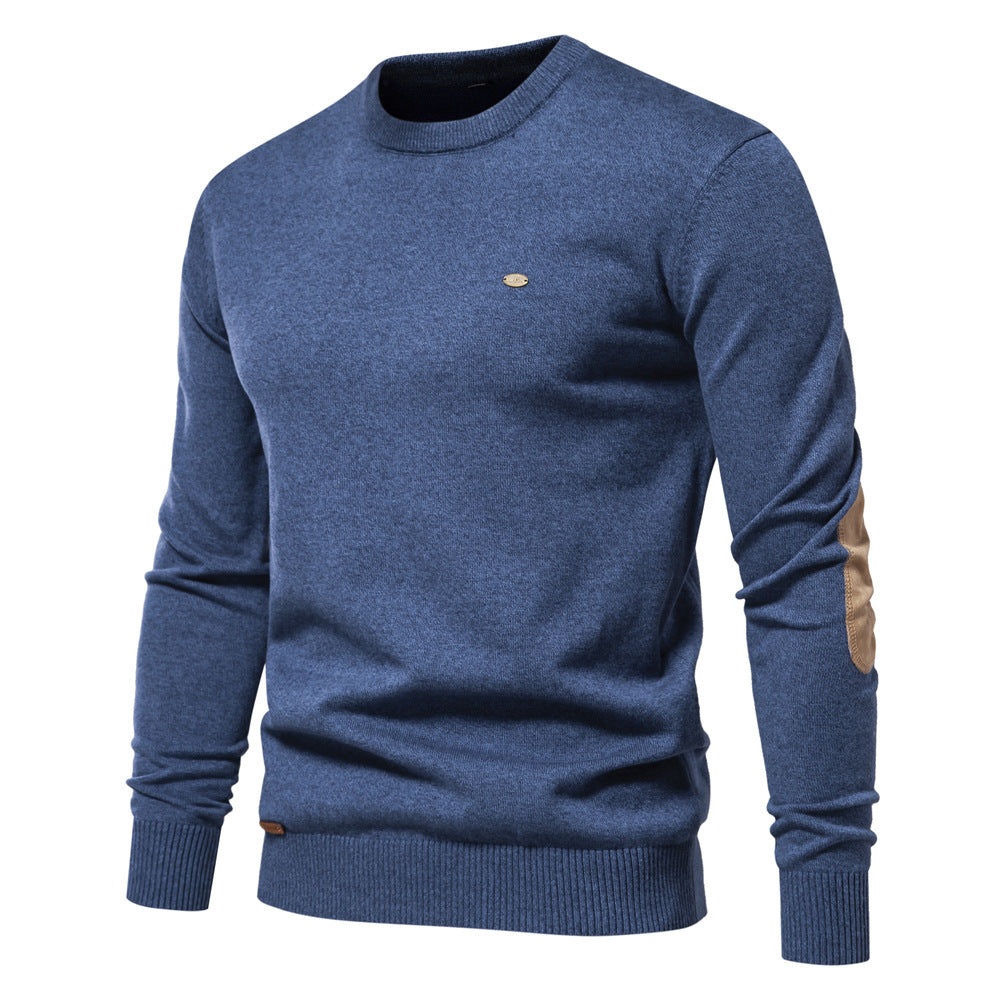 Herren Rundhals Pullover aus weichem Strickstoff Aliams