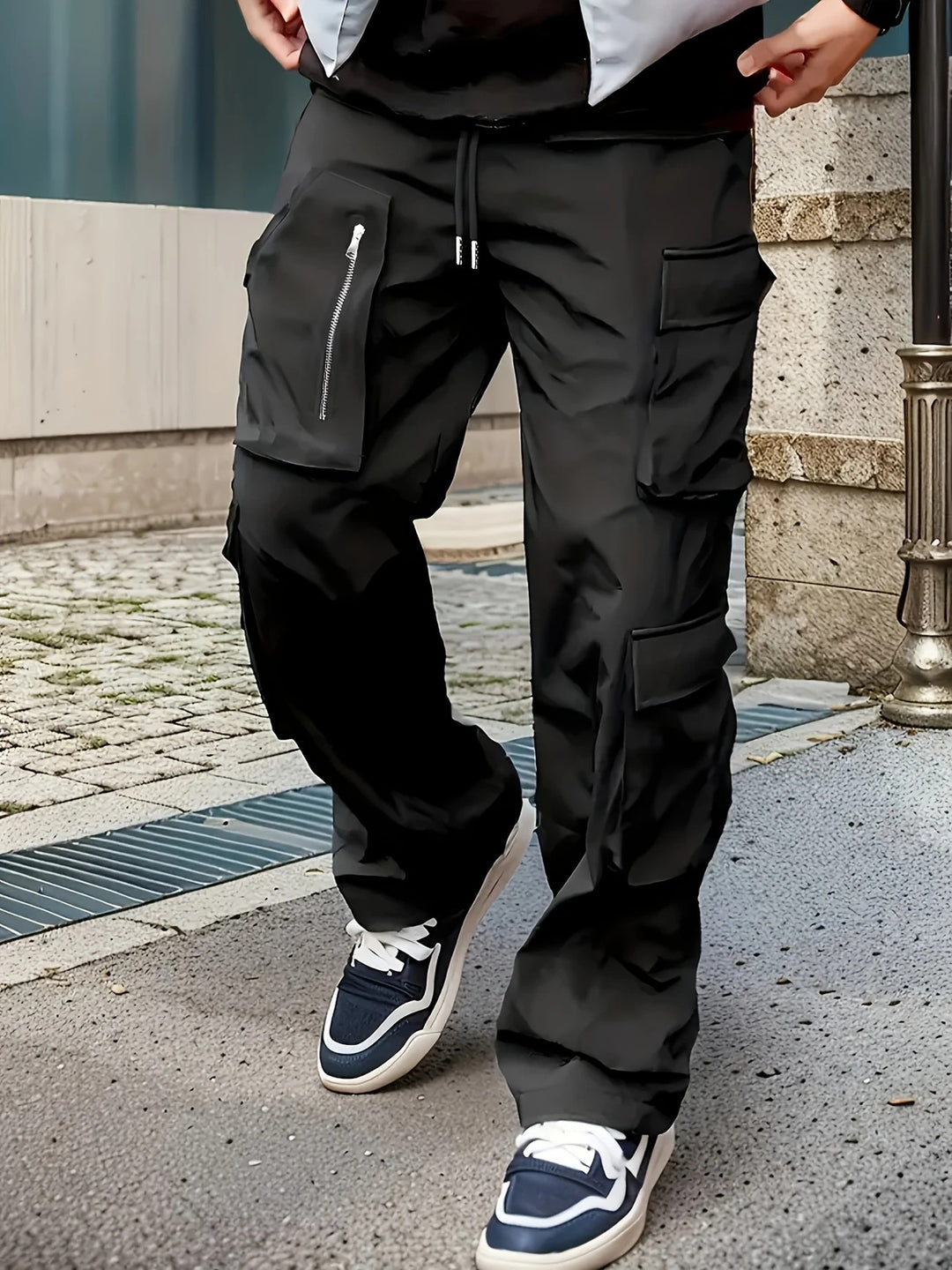 Herren Cargo-Hose mit multifunktionalen Taschen und modernem Schnitt Hedi-Mode