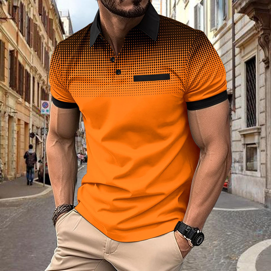 Herren Poloshirt mit modernen Designelementen und stylischen Akzenten Aliams