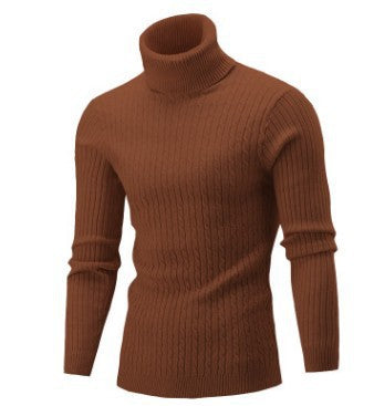 Herren Hochwertiger Rollkragenpullover mit feiner Struktur Aliams