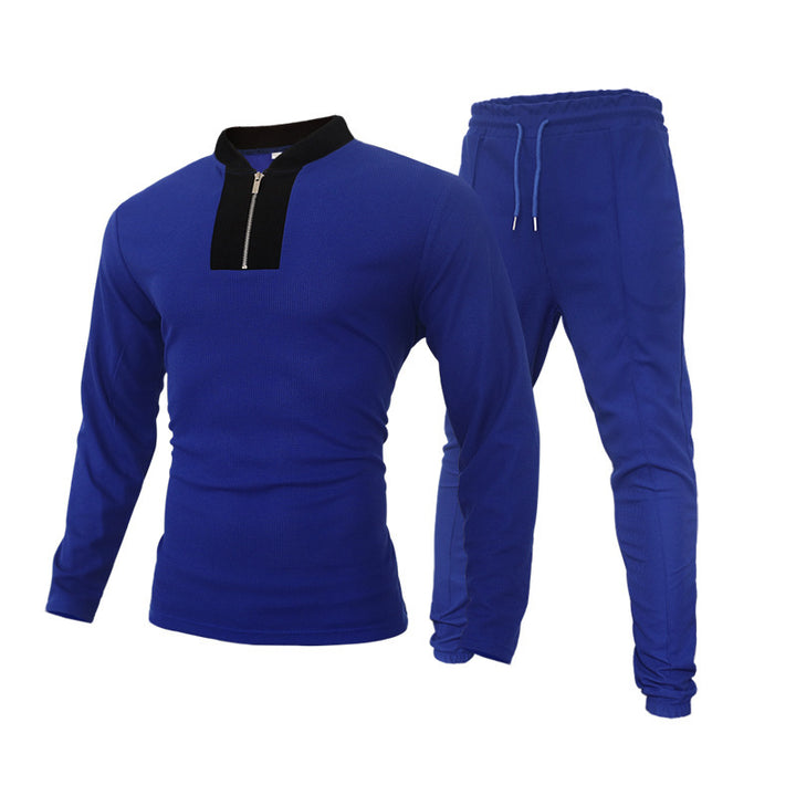 Herren Sportliches Langarm-Thermooberteil mit Reißverschluss und eng anliegendem Schnitt Aliams