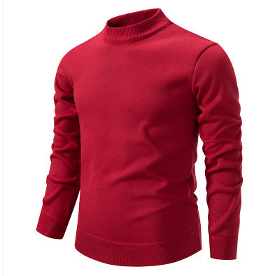 Herren Hochwertiger Strickpullover mit modernem Stehkragen Aliams