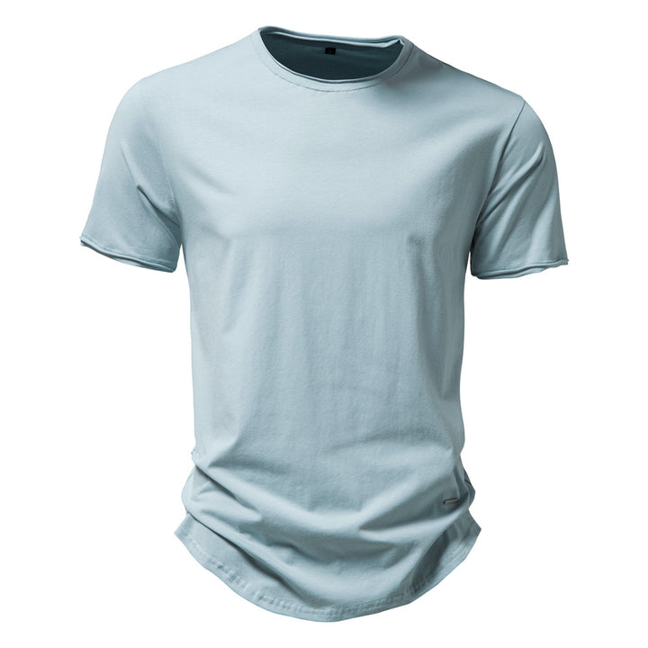 Herren Premium Baumwoll T-Shirt mit trendigem Schnitt Aliams