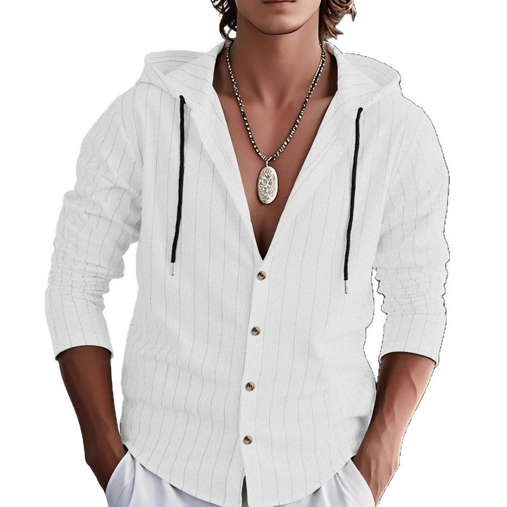 Herren Übergangsjacke mit strukturiertem Design und Kapuze Aliams