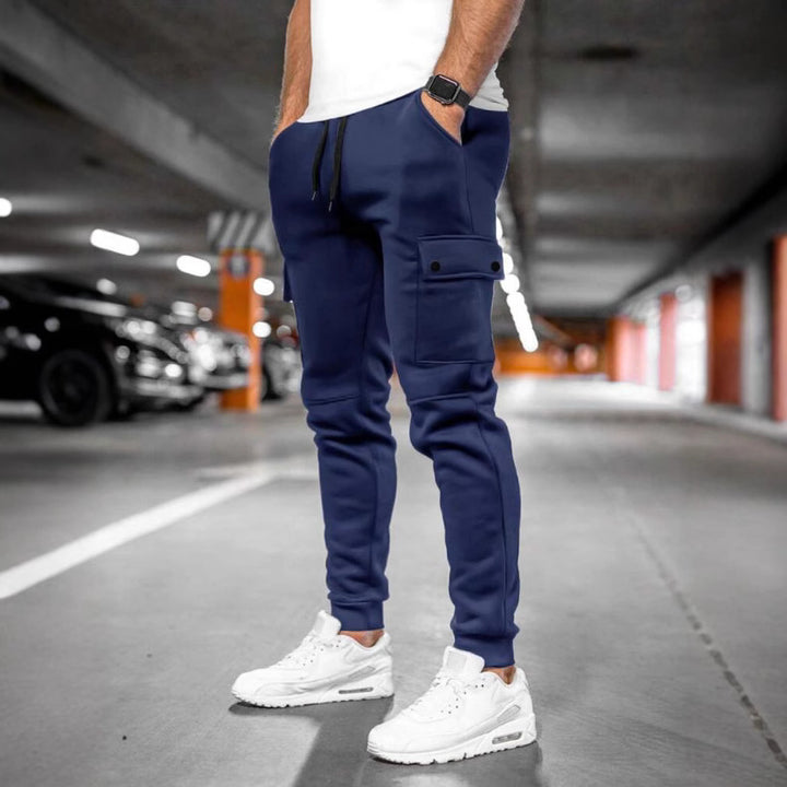 Herren Sportliche Cargo-Joggerhose mit praktischen Seitentaschen Aliams