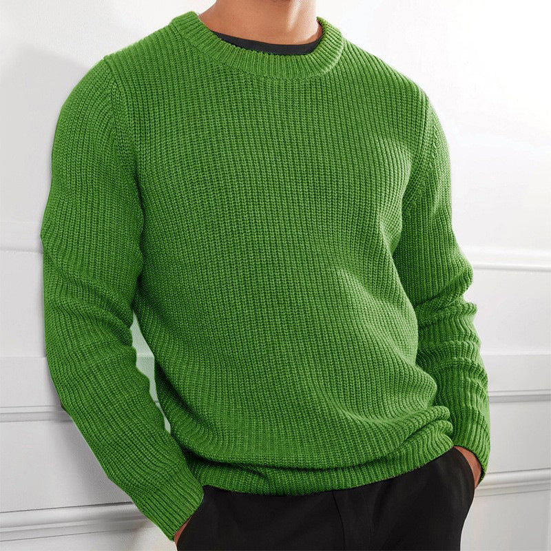 Herren Strickpullover mit strukturiertem Design und Rundhalsausschnitt Aliams