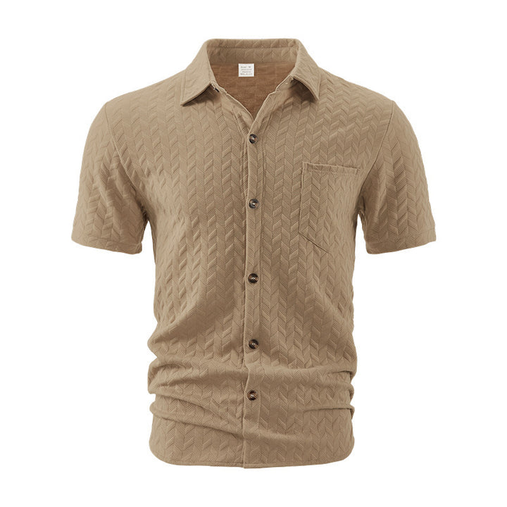 Herren Kurzarm-Hemd mit strukturiertem Design Aliams