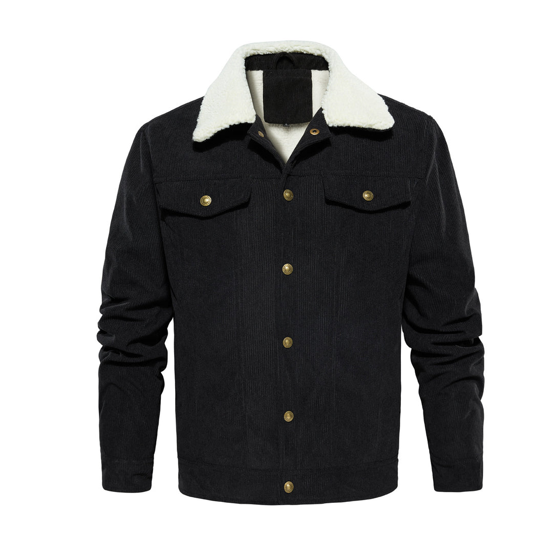 Herren Fleecegefütterte Cordjacke Aliams