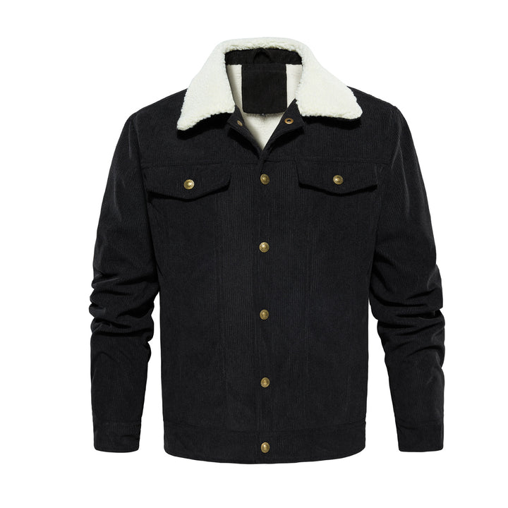Herren Fleecegefütterte Cordjacke Aliams