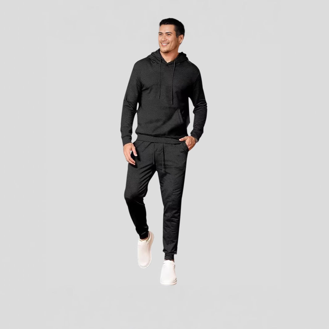 Herren sportliches Hoodie und Jogginghose Set mit atmungsaktiven Materialien Aliams