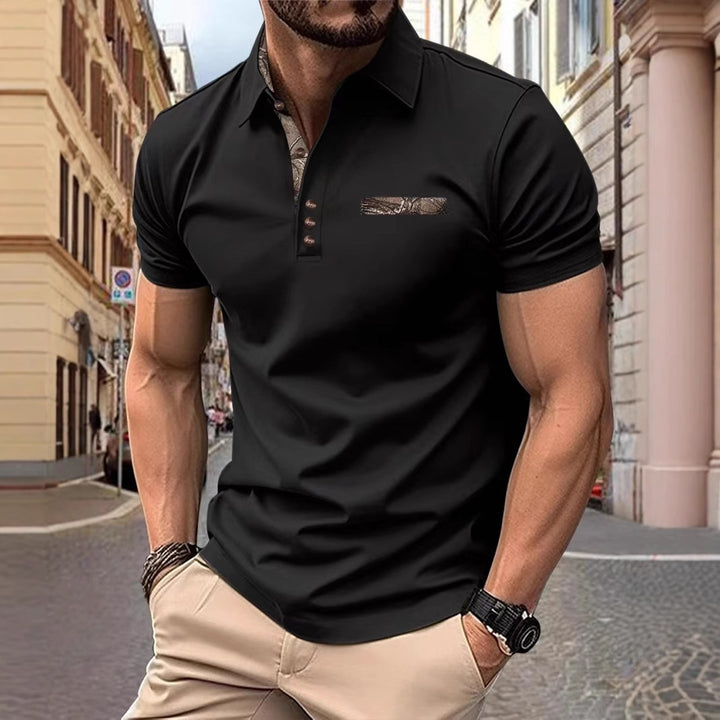 Herren Poloshirt mit modischen Akzenten Aliams
