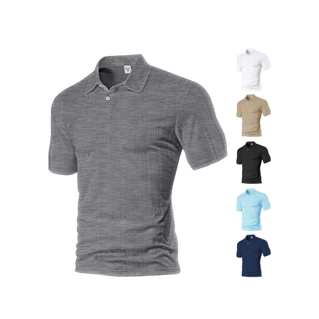 Herren Poloshirt mit strukturiertem Design und modischen Akzenten Aliams