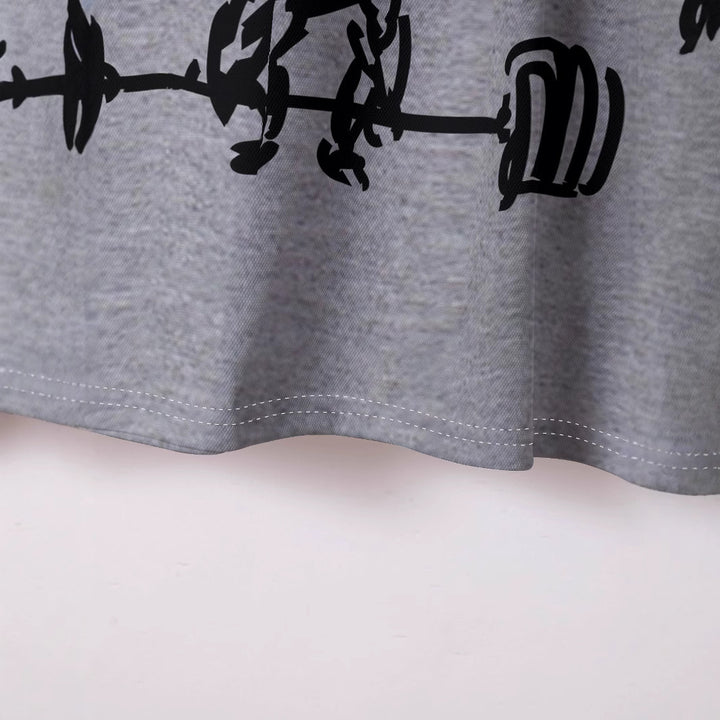 Herren Sportliches Poloshirt mit kreativem Motivdruck Aliams