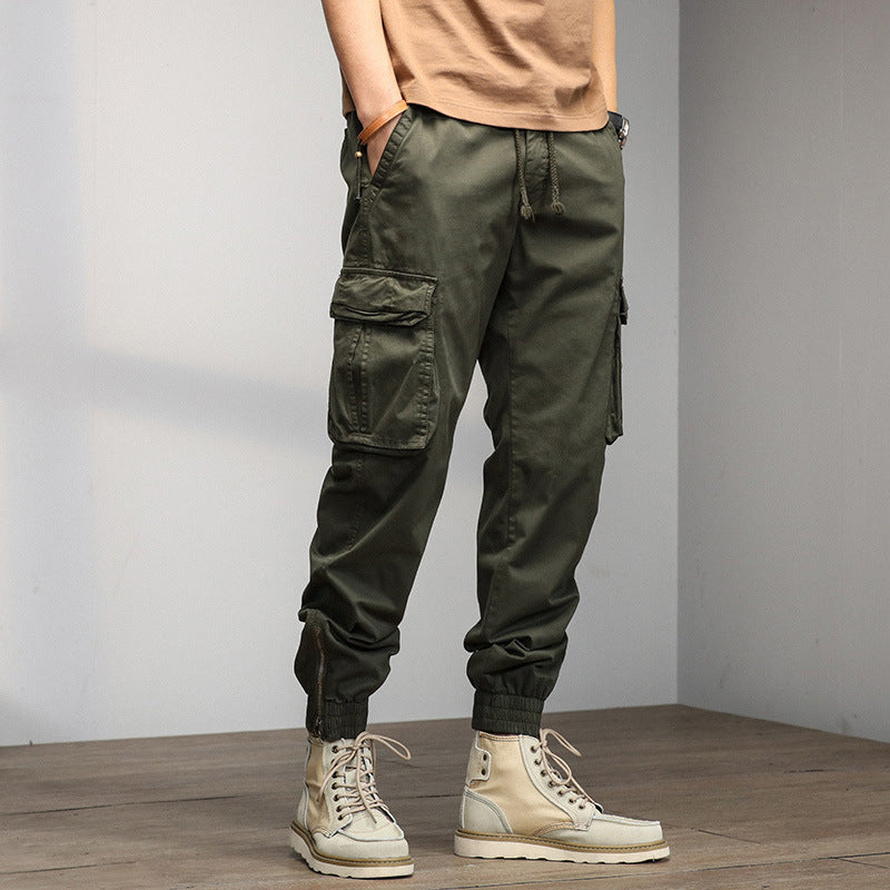 Herren Cargo-Hose mit elastischem Bund und multifunktionalen Taschen Aliams 1758210500