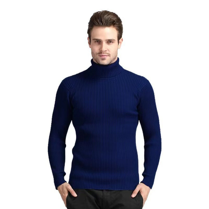 Herren Rollkragenpullover mit feiner Rippenstruktur und hohem Tragekomfort Aliams