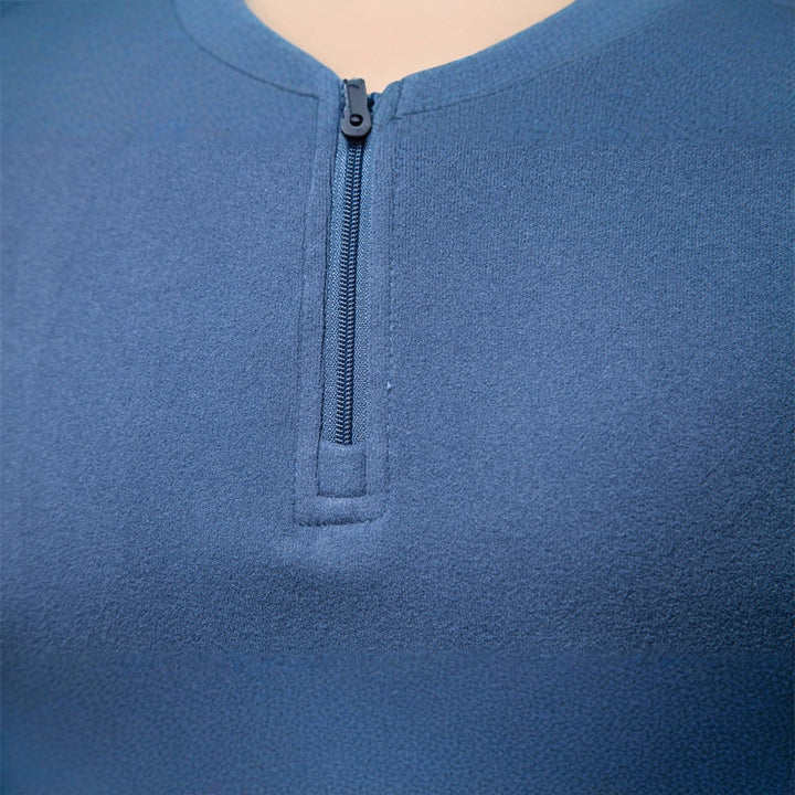 Herren funktionaler Sweatshirt mit hohem Kragen und kurzem Reißverschluss Aliams